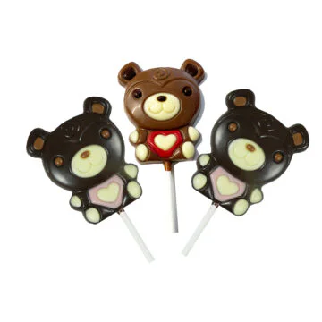 3 valentines lollies