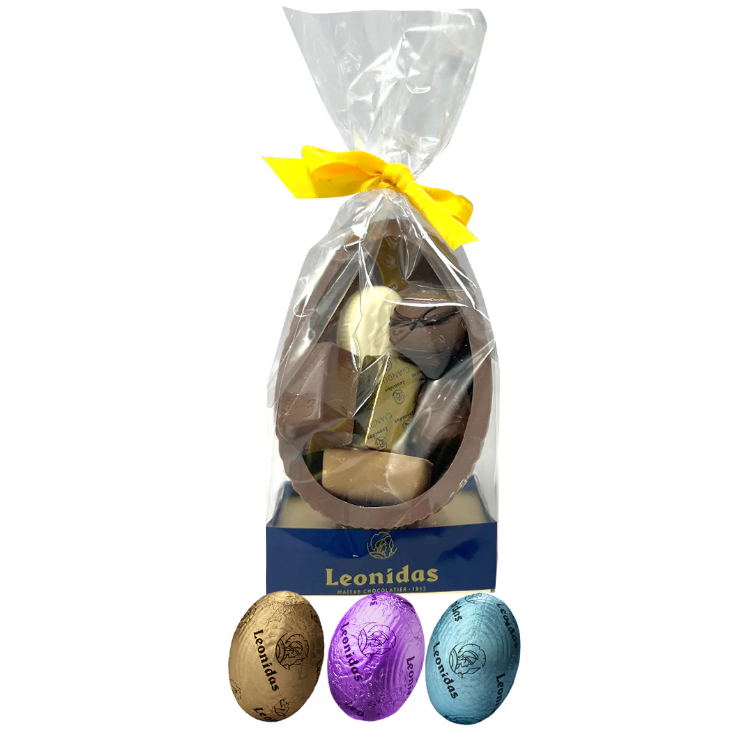 Choose Your Own Egg Shell & 8 Leonidas Chocolates & Mini Eggs