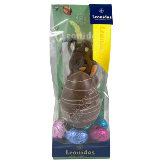 Leonidas Easter Egg, Lolly & 6 Mini Eggs in Gift Bag