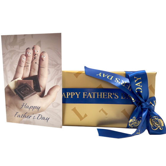35 Assorted Leonidas Chocolates AND Father's Day Card & Ribbon