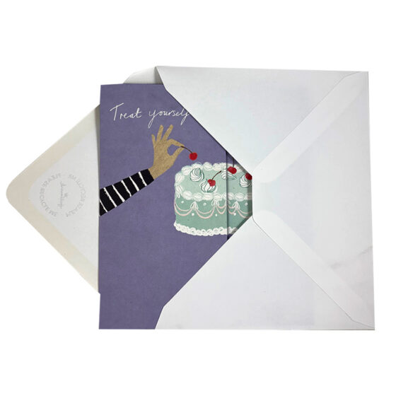 Treat Yourself Birthday Greetings Card - Image 3
