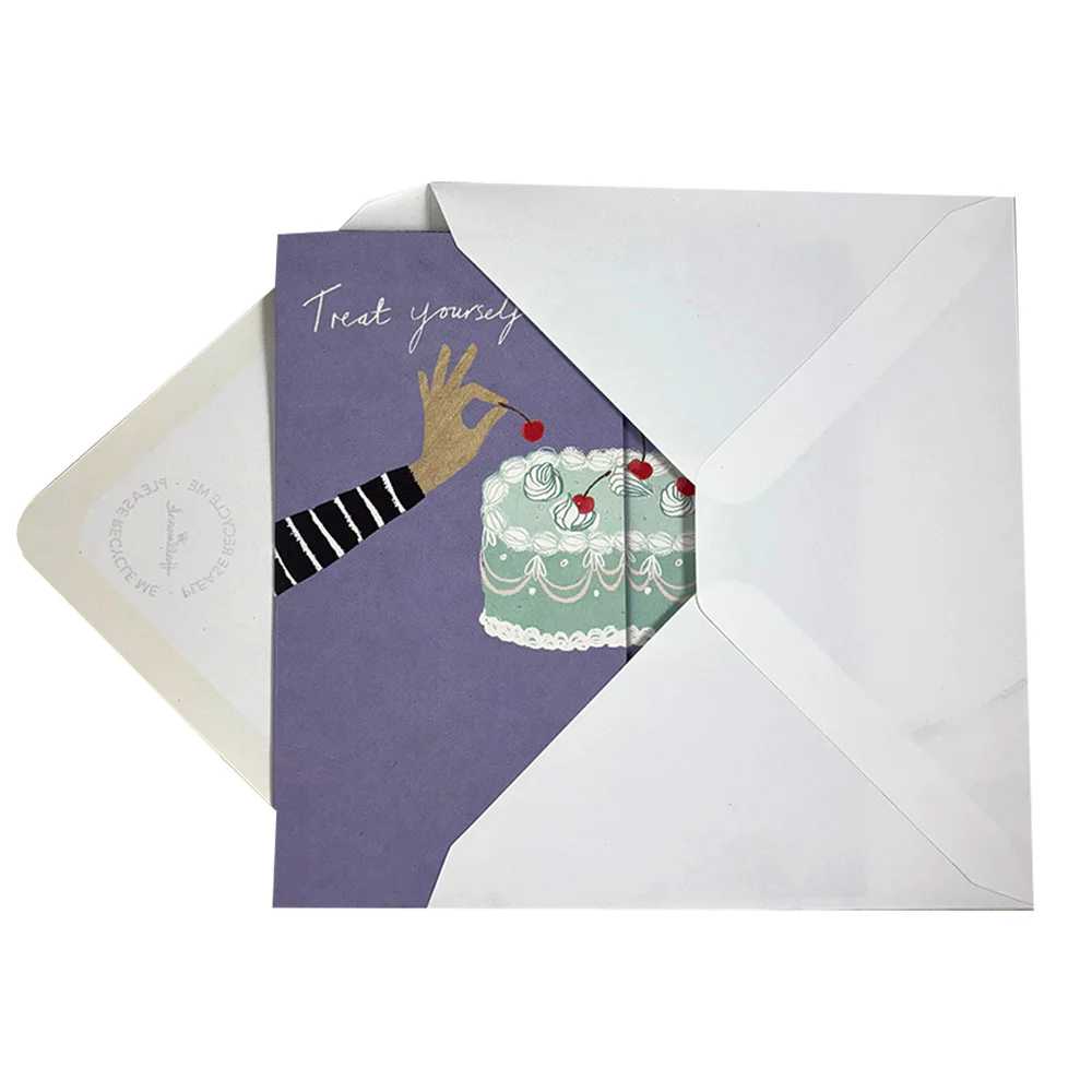 Treat Yourself Birthday Greetings Card - Image 3