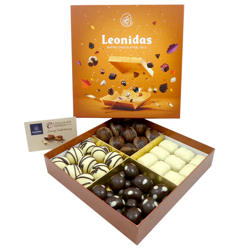 Leonidas Autumn Celebration Box – 36 Luxury Chocolates to Choose & Cherish