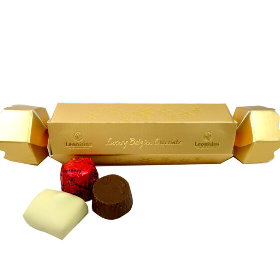 NEW EXCLUSIVE Gold Christmas Cracker Choose Your Own 3 Chocolates - Image 2