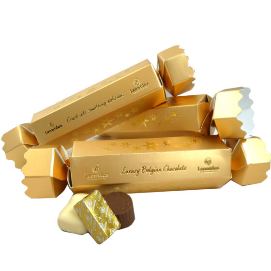 NEW EXCLUSIVE Gold Christmas Cracker Choose Your Own 3 Chocolates