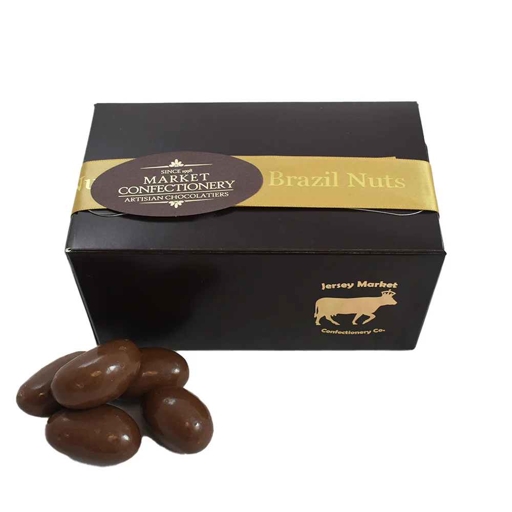 Luxury DARK Belgian Chocolate-Covered Brazil Nuts – Premium 4–5cm Nuts, 750g Gift Box