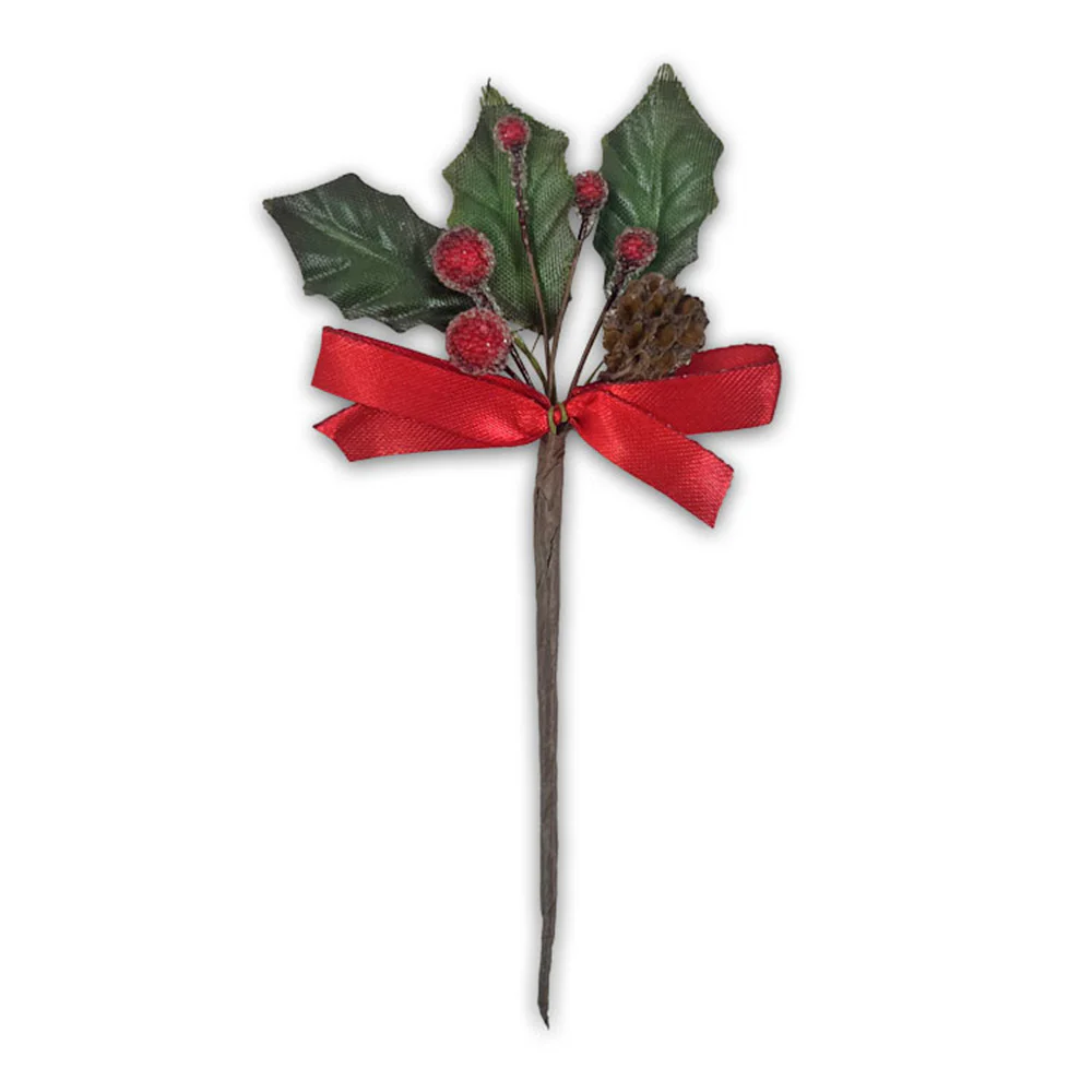 Christmas Decorative Holly Spray - Image 2