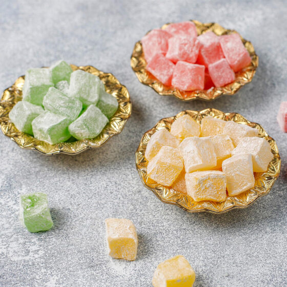 Turkish Delight Assortment (Apple, Pomegranate & Orange), Amazing Large Gift Box - Image 2