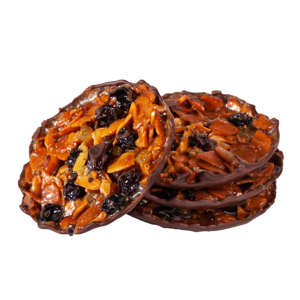 Golden Caramel & Roasted Almond Florentines – Wrapped in Dark Chocolate & Holiday Cheer - Image 3