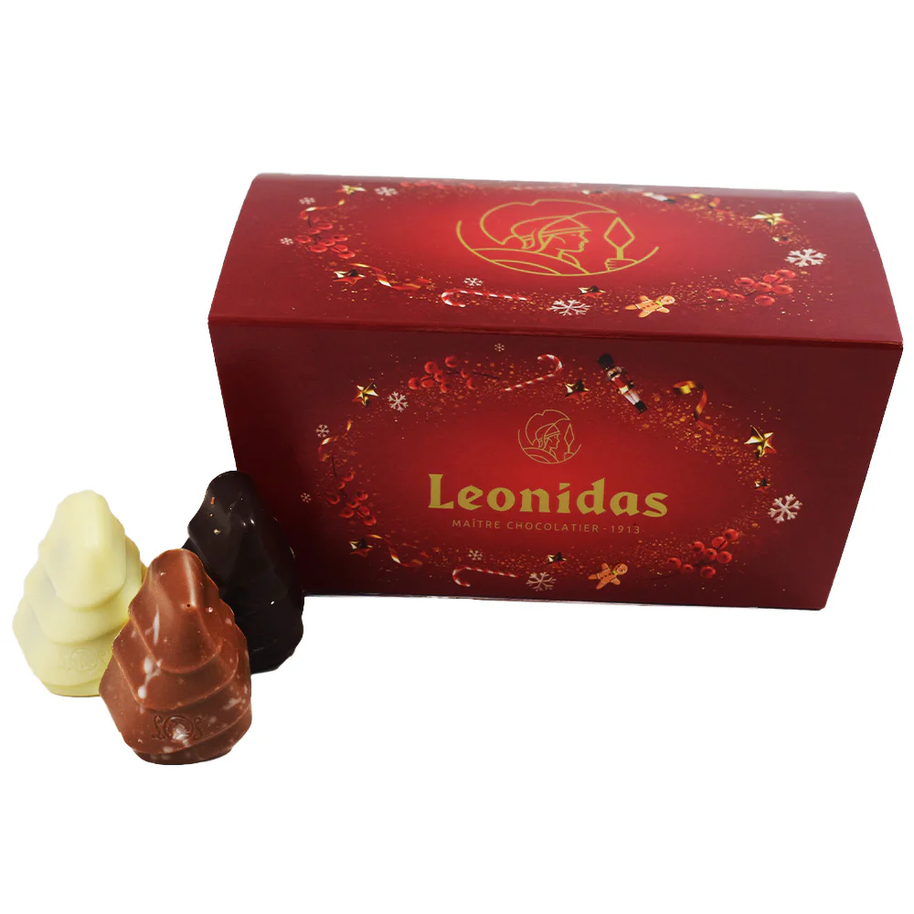 18 Limited Edition Leonidas Festive Chocolate Trees – Almond, Cranberry, Coffee & More - Image 2