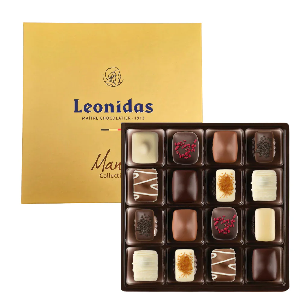 20 Assorted Manon Chocolates, Elegant Leonidas Manon Gift Box