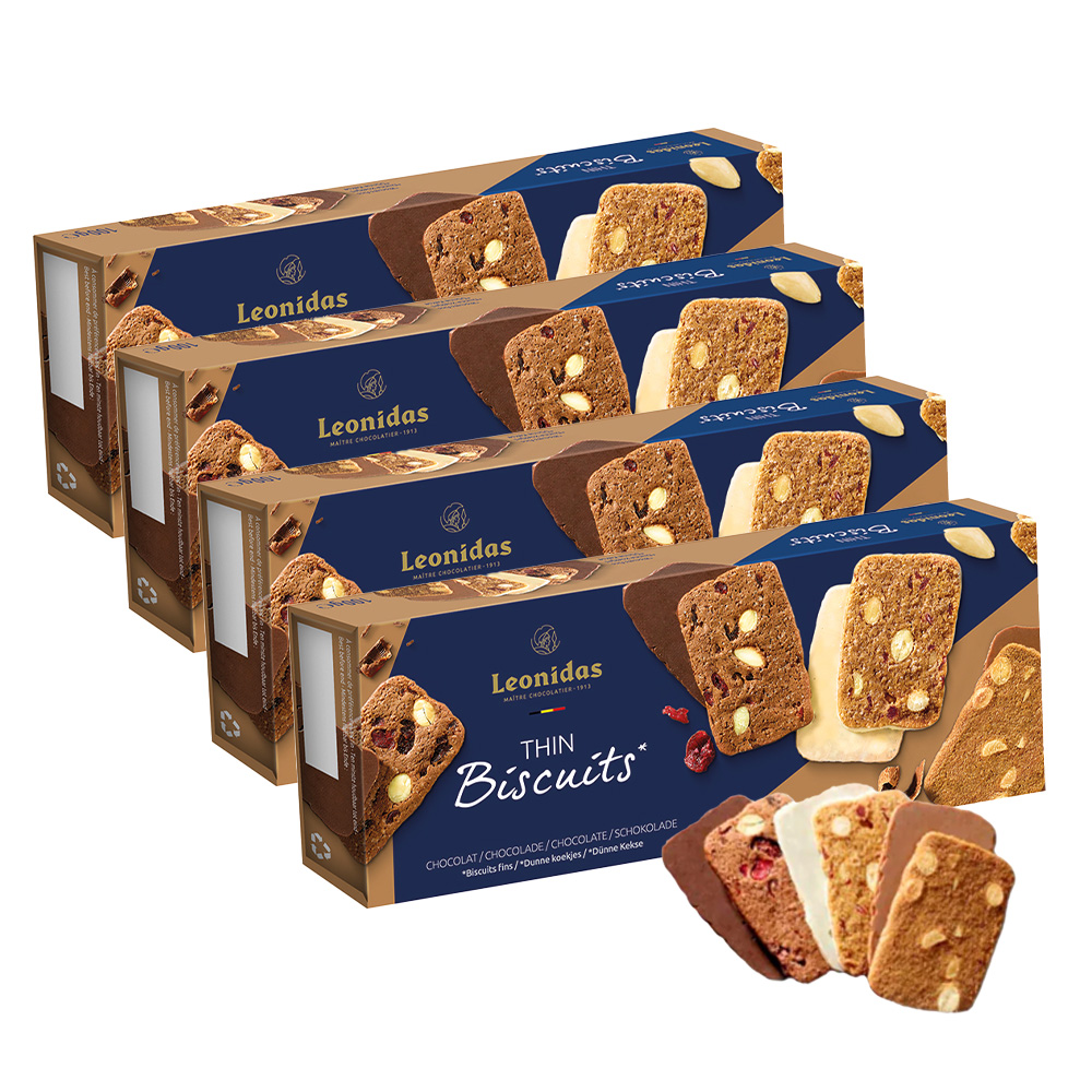 10 Pack of Leonidas Chocolate Assorted Manon Biscuits