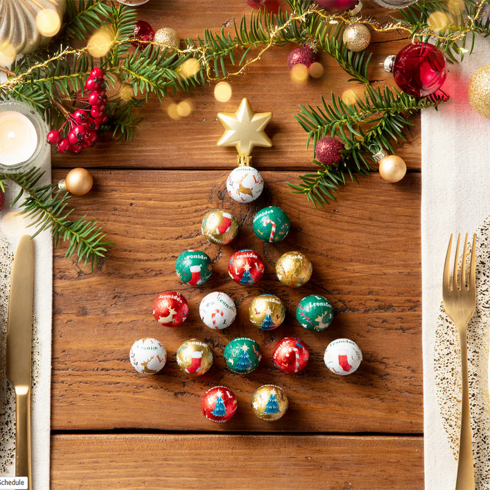 160 Festive Belgian Pralines, Assorted Favourites, Fill your sleigh with Belgian bliss! - Image 2