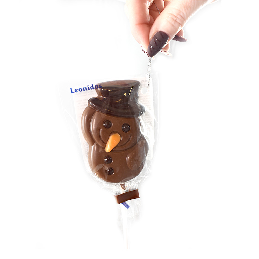 Leonidas Choose Your Own Hanging Christmas Lolly – Snowman or Father Christmas - Image 3