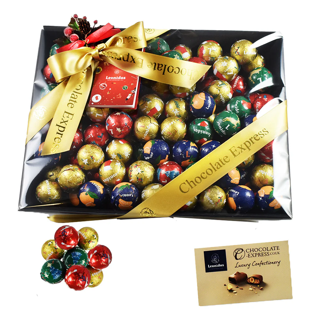 160 Festive Belgian Pralines, Assorted Favourites, Fill your sleigh with Belgian bliss!