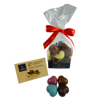 bag of chocolate hearts