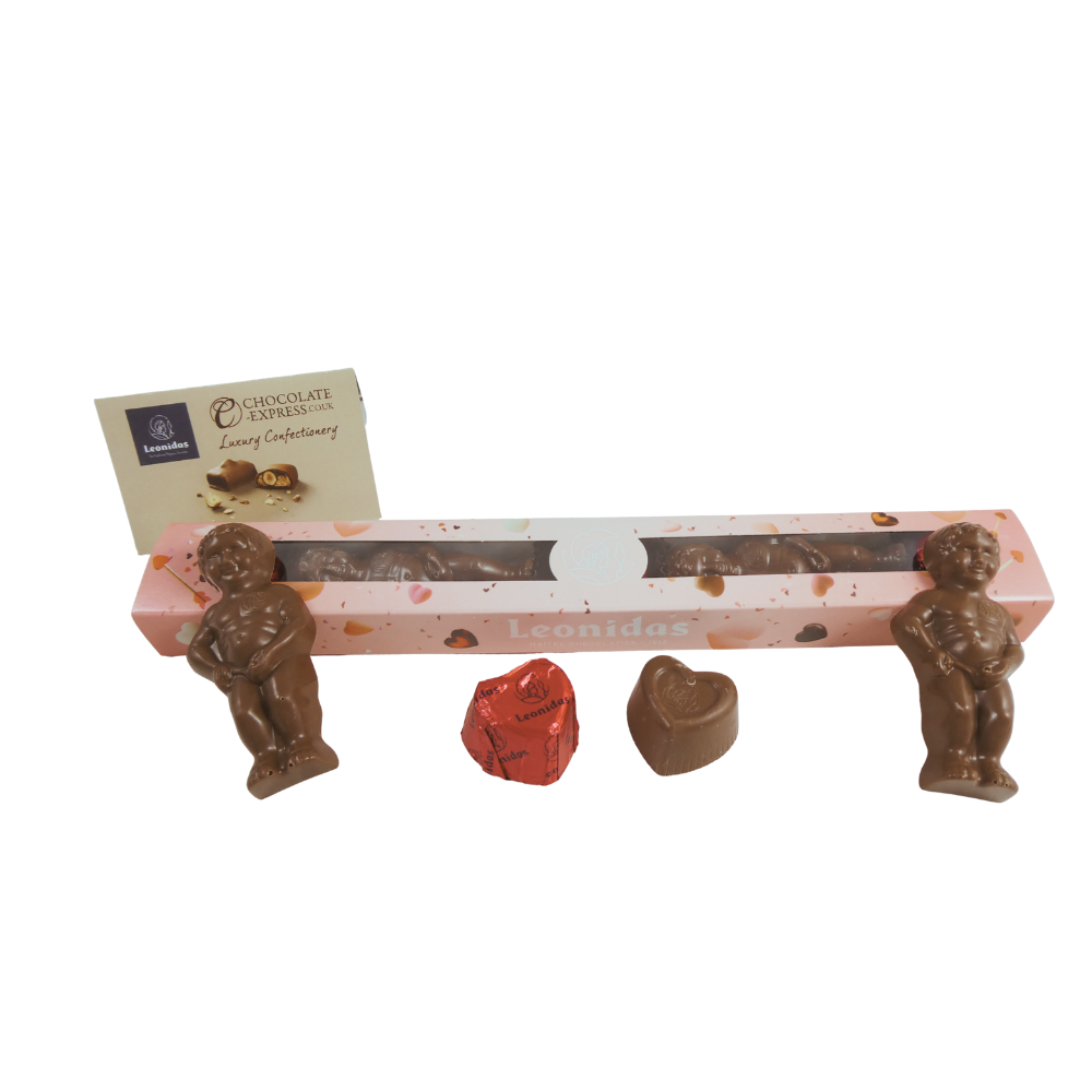 Fun valentine tube chocolate figures