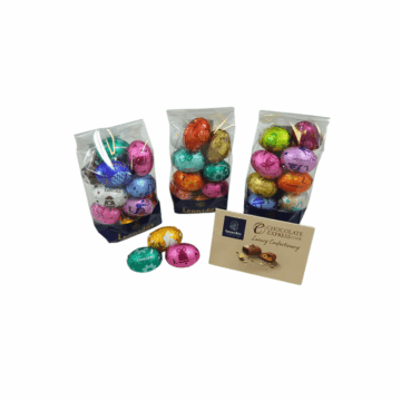 3 small bags of colourful Leonidas mini eggs