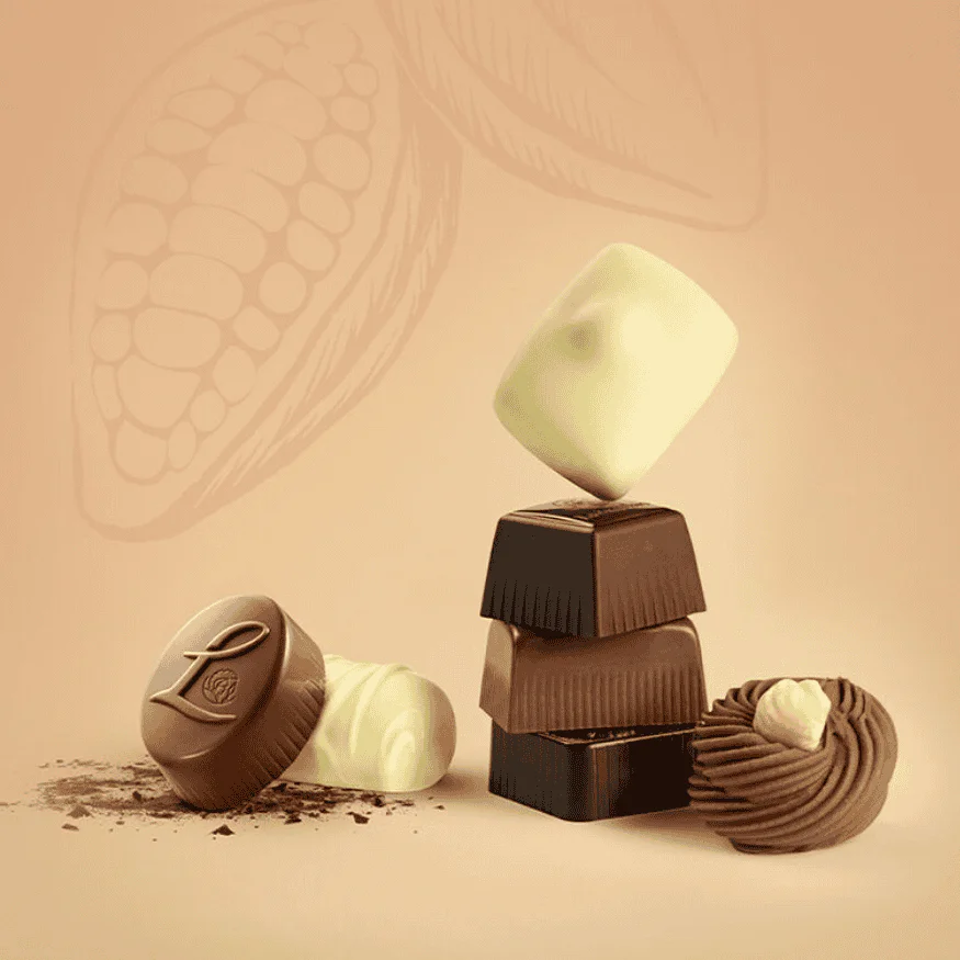 A selection of Leonidas chocolates