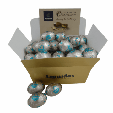 a box filled with Leonidas manon mini eggs2