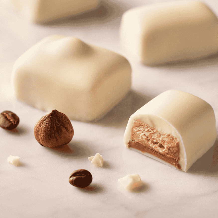 White Manon Cafe and Manon Blanc close up picture