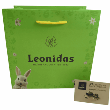 Green easter leonidas carrier bag