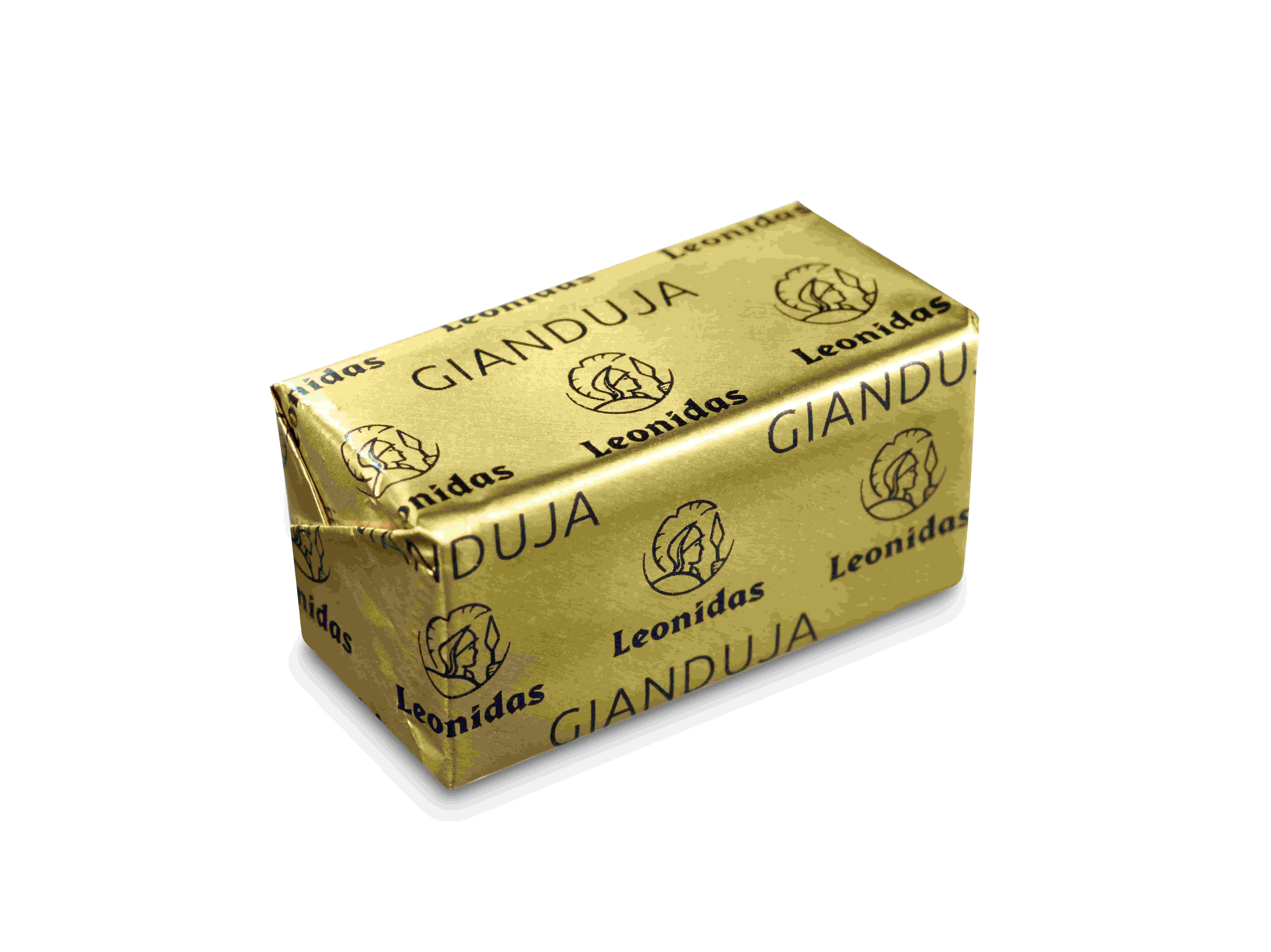 pure praline bar wrapped in gold foil