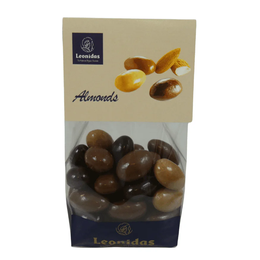 Leonidas Chocolate Almonds Taster Bag – 145g of Nutty Belgian Perfection