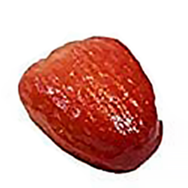 Strawberry Shaped Marzipan fruit