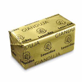 Gianduja Pure Praline chocolate wrapped in gold foil