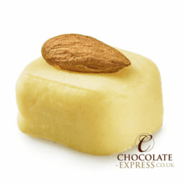 Bloc bare Marzipan with an Almond on top