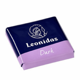 Leonidas wrapped Napolitain Dark Chocolate square