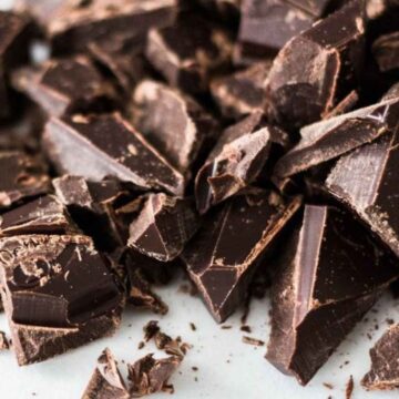 dark chocolate shards