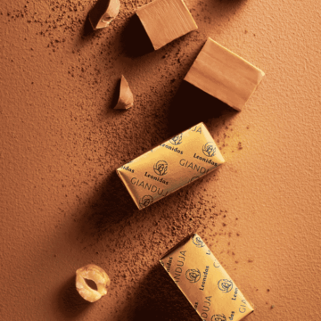 gianduja wrapped and unwrapped
