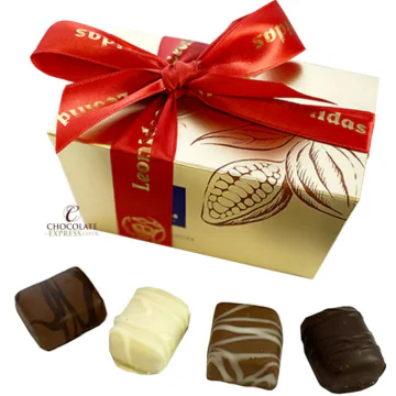 box of leonidas mosaic chocolates