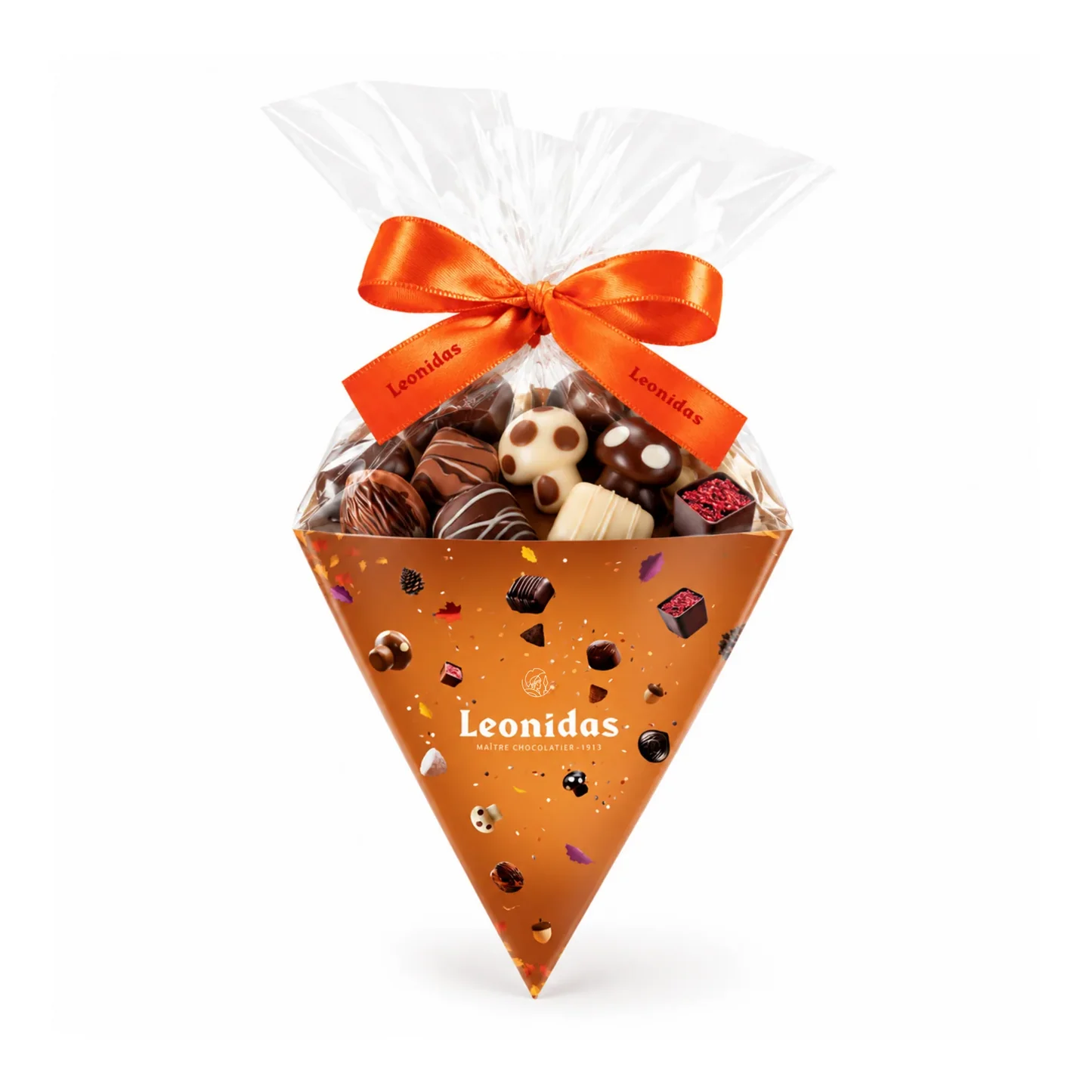 Leonidas Autumn Assorted Chocolates Cone